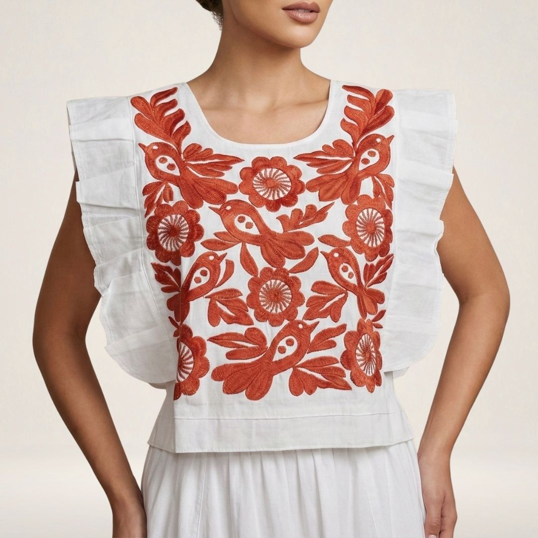 Blusa Mestiza Alto Brillo | Manta Premium de Ajuste Versátil