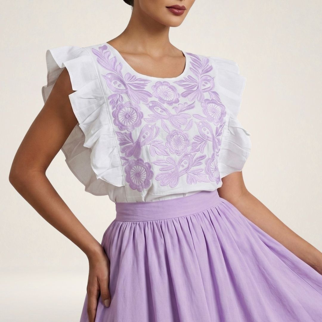 Blusa Mestiza Alto Brillo | Manta Premium de Ajuste Versátil