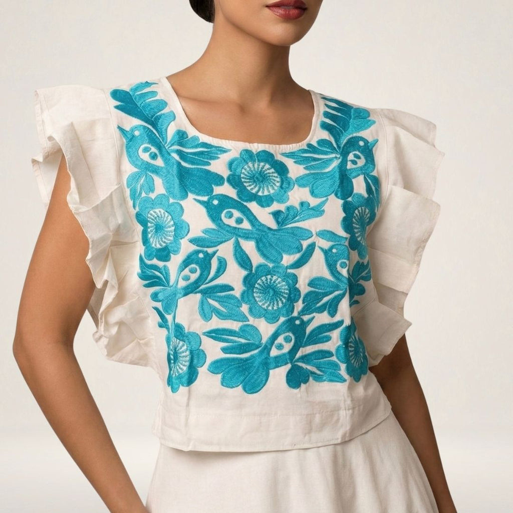 Blusa Mestiza Alto Brillo | Manta Premium de Ajuste Versátil