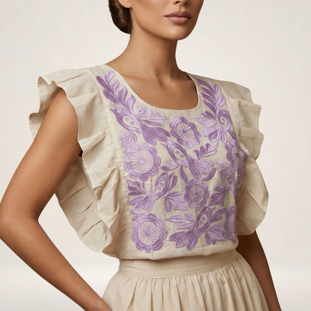 Blusa Mestiza Alto Brillo | Manta Premium de Ajuste Versátil