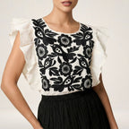 Blusa Mestiza Alto Brillo | Manta Premium de Ajuste Versátil