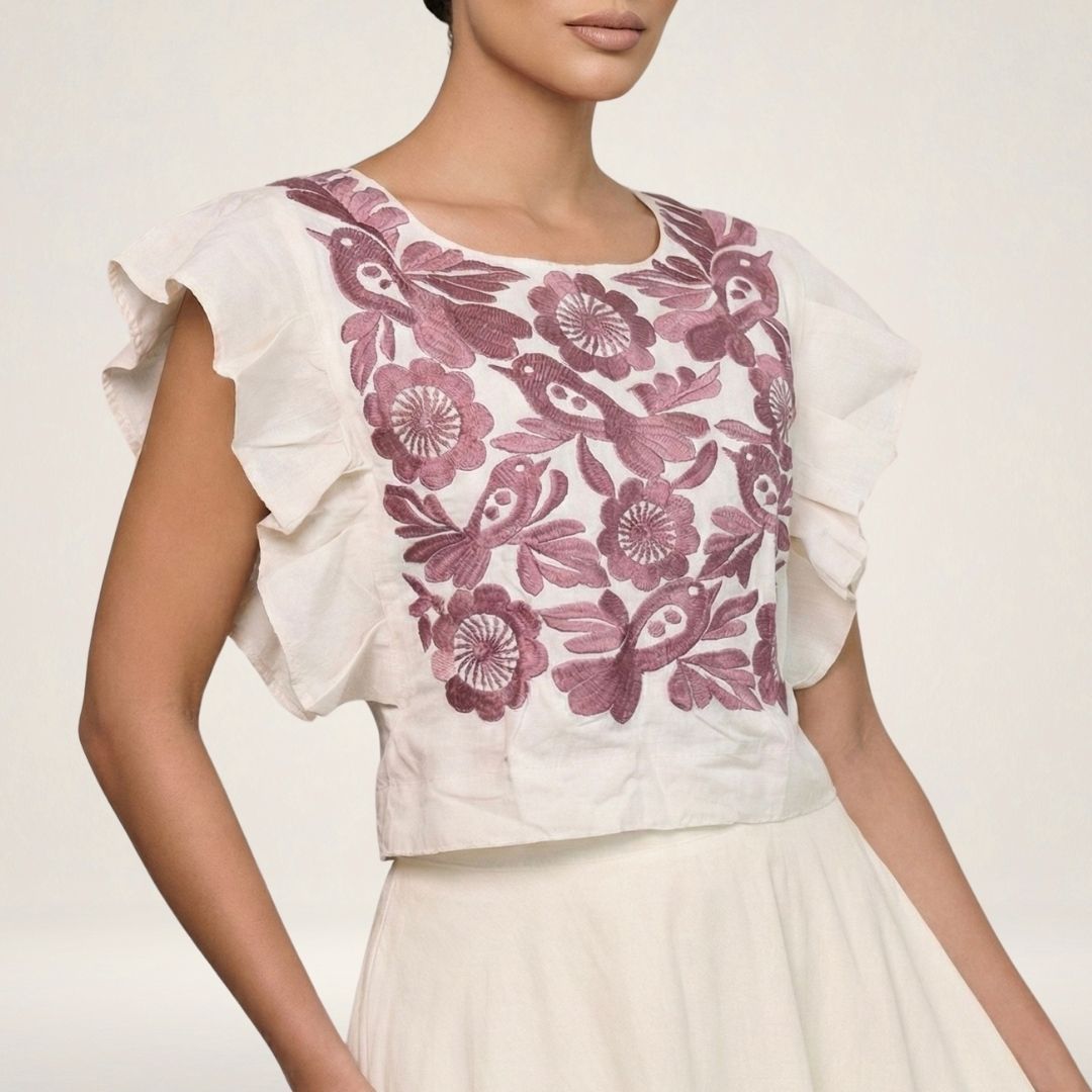 Blusa Mestiza Alto Brillo | Manta Premium de Ajuste Versátil