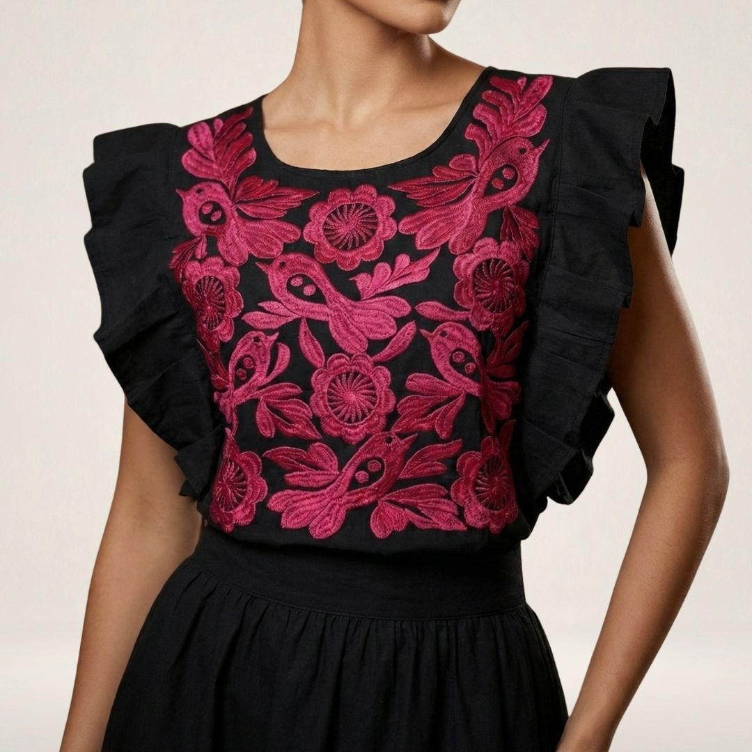 Blusa Mestiza Alto Brillo | Manta Premium de Ajuste Versátil