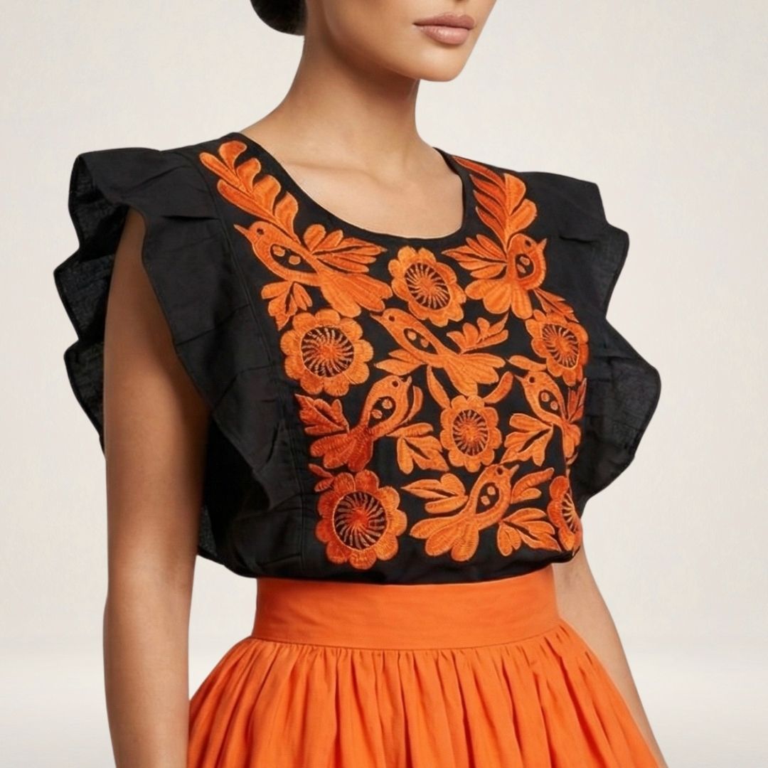 Blusa Mestiza Alto Brillo | Manta Premium de Ajuste Versátil