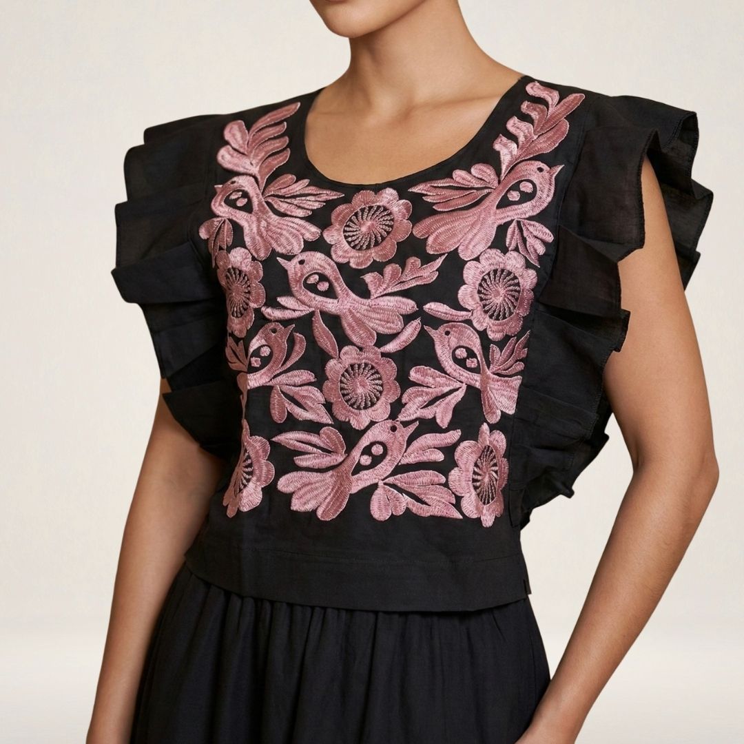 Blusa Mestiza Alto Brillo | Manta Premium de Ajuste Versátil