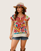 Blusa Milpa - MÉXICO ARTE Y MODA - Blusa Bordada