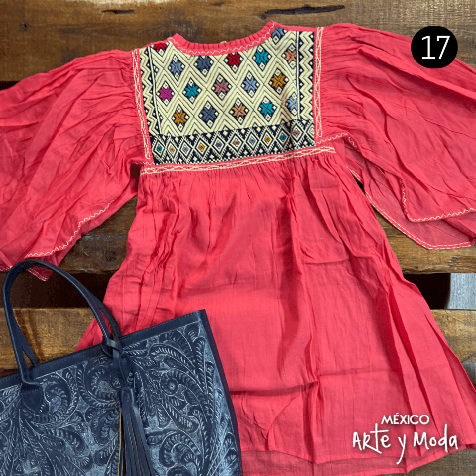 Blusa Murcielago San Andres - MÉXICO ARTE Y MODA - Blusa Bordada