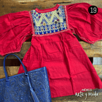 Blusa Murcielago San Andres - MÉXICO ARTE Y MODA - Blusa Bordada