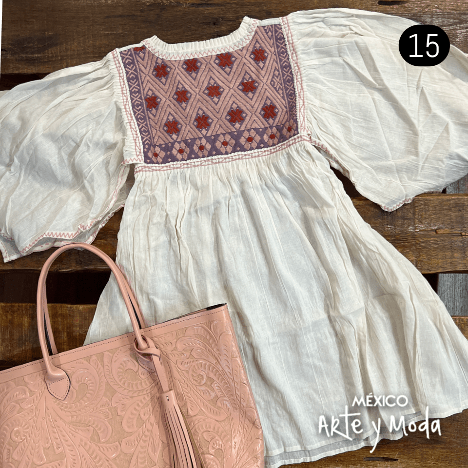 Blusa Murcielago San Andres - MÉXICO ARTE Y MODA - Blusa Bordada