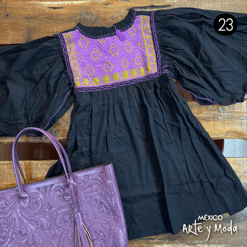 Blusa Murcielago San Andres - MÉXICO ARTE Y MODA - Blusa Bordada