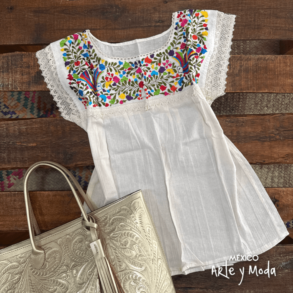 Blusa Paloma Manta - MÉXICO ARTE Y MODA - Blusa Bordada