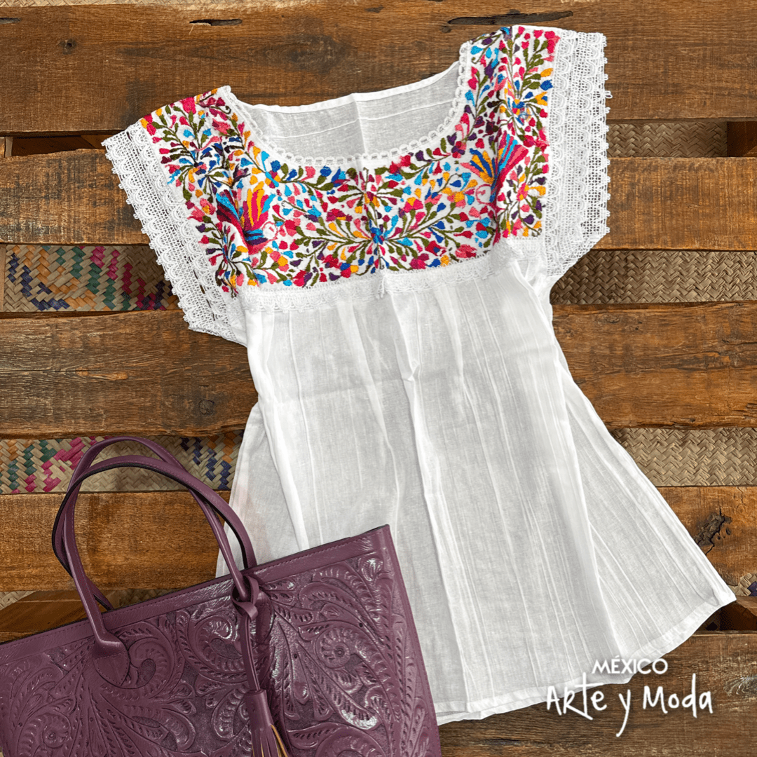 Blusa Paloma Manta - MÉXICO ARTE Y MODA - Blusa Bordada