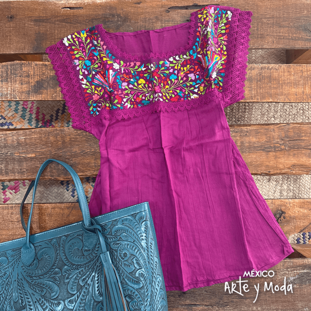 Blusa Paloma Manta - MÉXICO ARTE Y MODA - Blusa Bordada