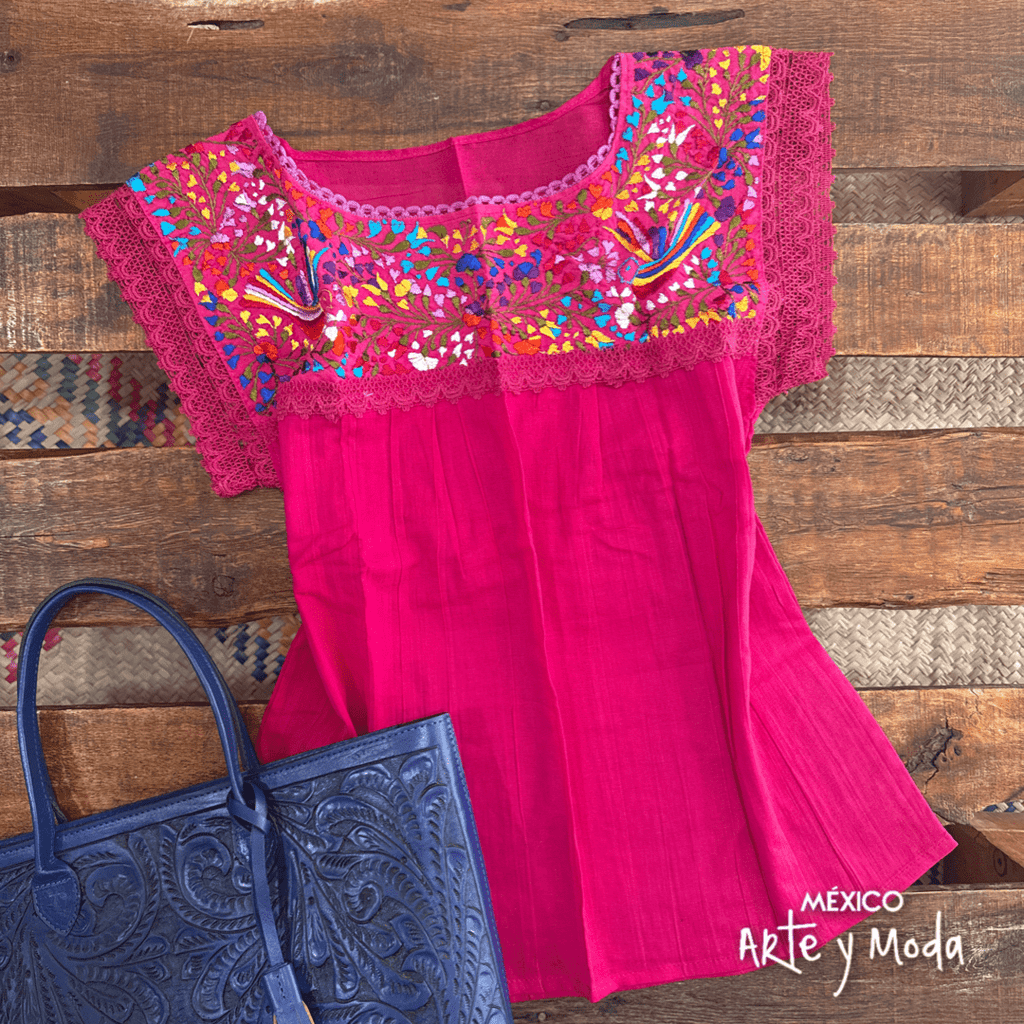 Blusa Paloma Manta - MÉXICO ARTE Y MODA - Blusa Bordada