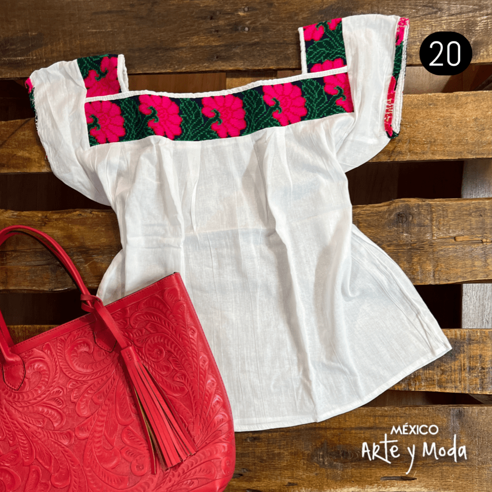 Blusa Punto de Cruz - MÉXICO ARTE Y MODA - Blusa Bordada
