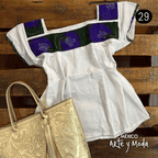 Blusa Punto de Cruz - MÉXICO ARTE Y MODA - Blusa Bordada