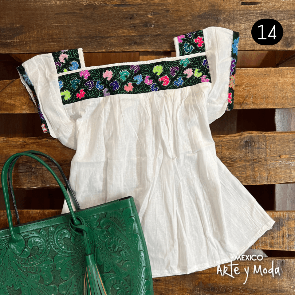 Blusa Punto de Cruz - MÉXICO ARTE Y MODA - Blusa Bordada