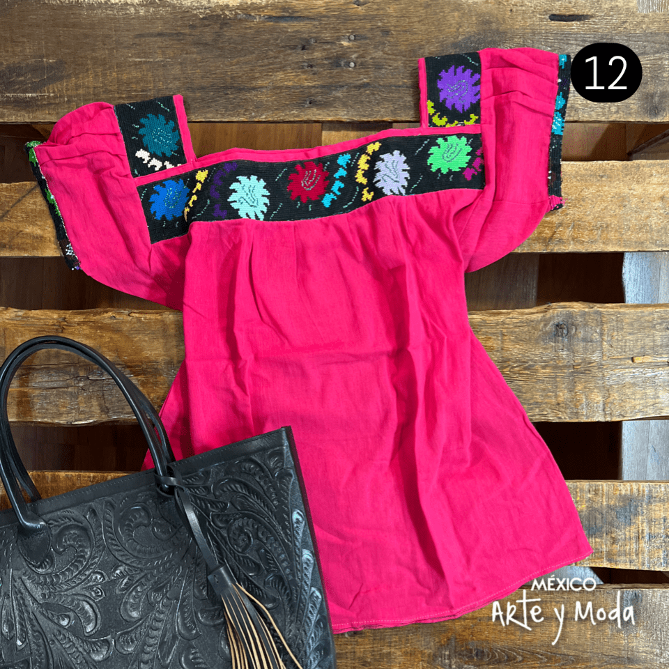 Blusa Punto de Cruz - MÉXICO ARTE Y MODA - Blusa Bordada