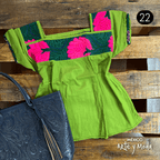 Blusa Punto de Cruz - MÉXICO ARTE Y MODA - Blusa Bordada