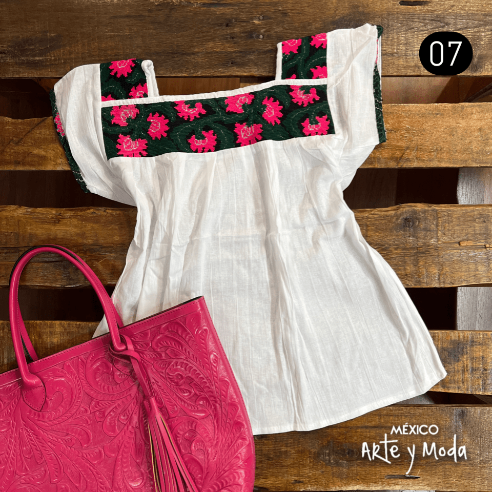 Blusa Punto de Cruz - MÉXICO ARTE Y MODA - Blusa Bordada