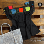 Blusa Punto de Cruz - MÉXICO ARTE Y MODA - Blusa Bordada