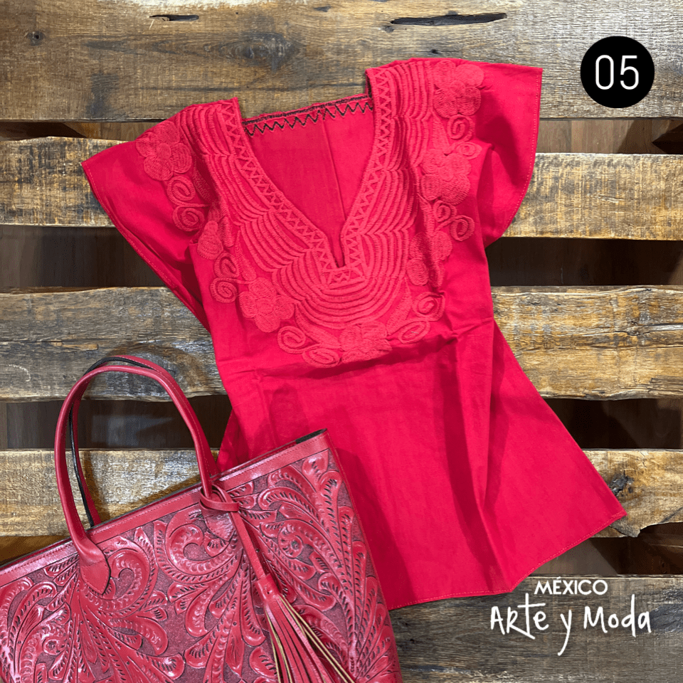 Blusa Revolucion - MÉXICO ARTE Y MODA - Blusa Bordada
