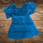 Blusa Rococo Rayon - MÉXICO ARTE Y MODA - Blusa Bordada