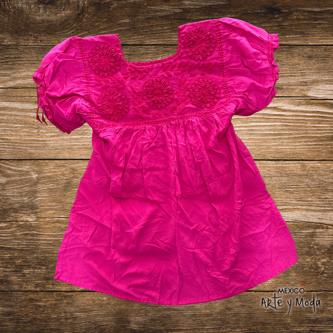 Blusa Rococo Rayon - MÉXICO ARTE Y MODA - Blusa Bordada