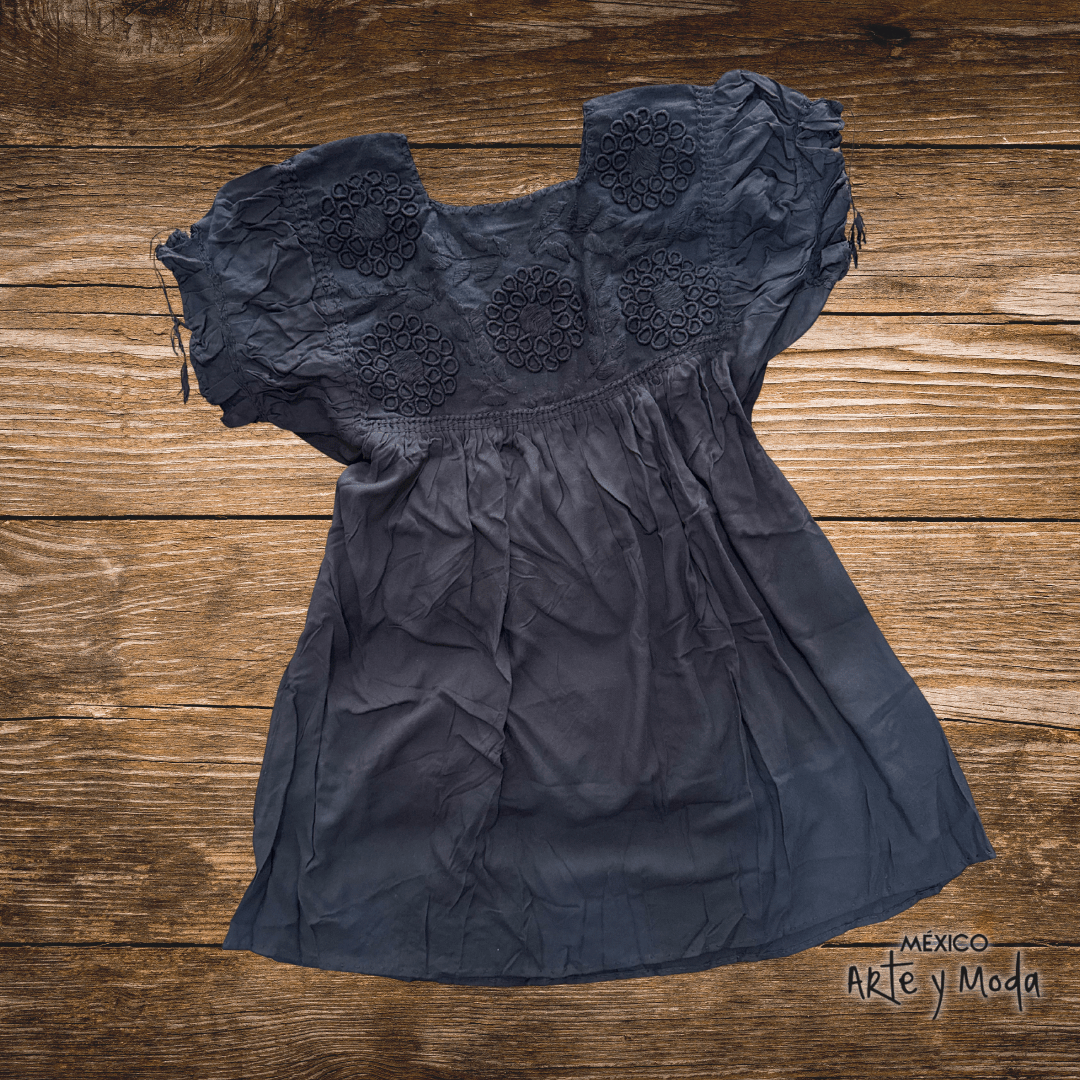 Blusa Rococo Rayon - MÉXICO ARTE Y MODA - Blusa Bordada