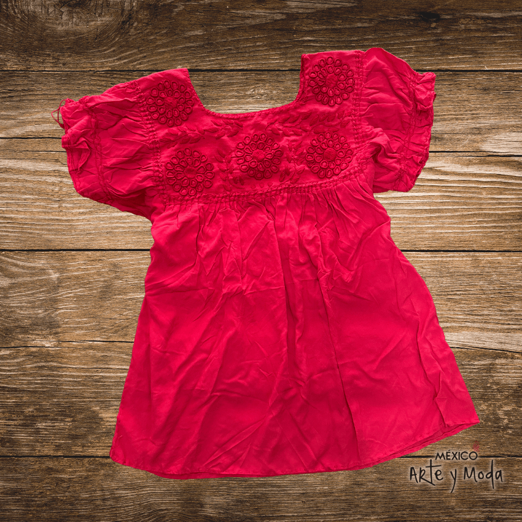 Blusa Rococo Rayon - MÉXICO ARTE Y MODA - Blusa Bordada