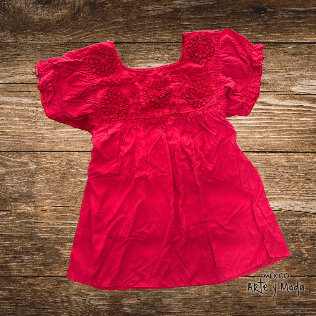 Blusa Rococo Rayon - MÉXICO ARTE Y MODA - Blusa Bordada