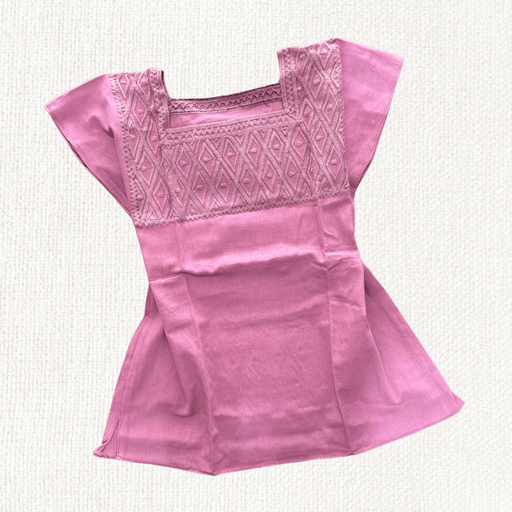 Blusa Rombo Unitono - MÉXICO ARTE Y MODA - Blusa Bordada