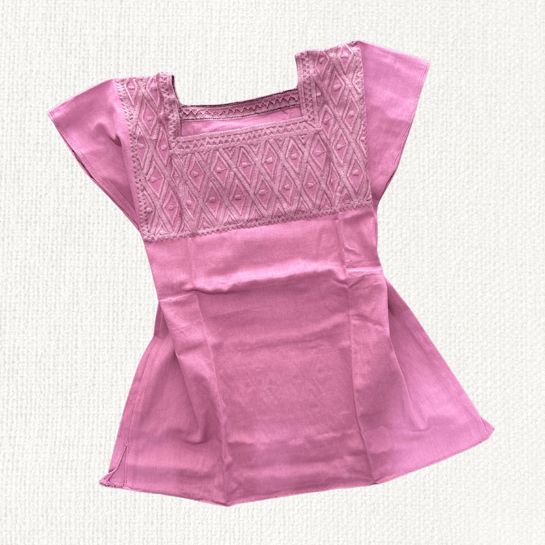 Blusa Rombo Unitono - MÉXICO ARTE Y MODA - Blusa Bordada