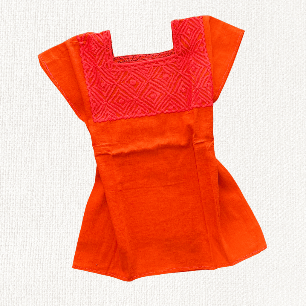 Blusa Rombo Unitono - MÉXICO ARTE Y MODA - Blusa Bordada