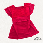 Blusa Rombo Unitono - MÉXICO ARTE Y MODA - Blusa Bordada