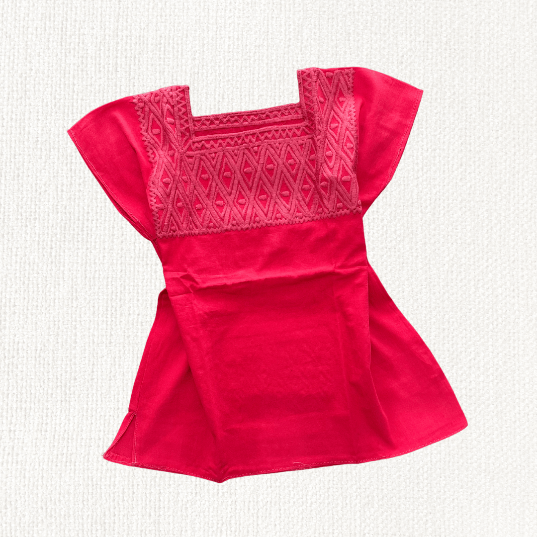 Blusa Rombo Unitono - MÉXICO ARTE Y MODA - Blusa Bordada