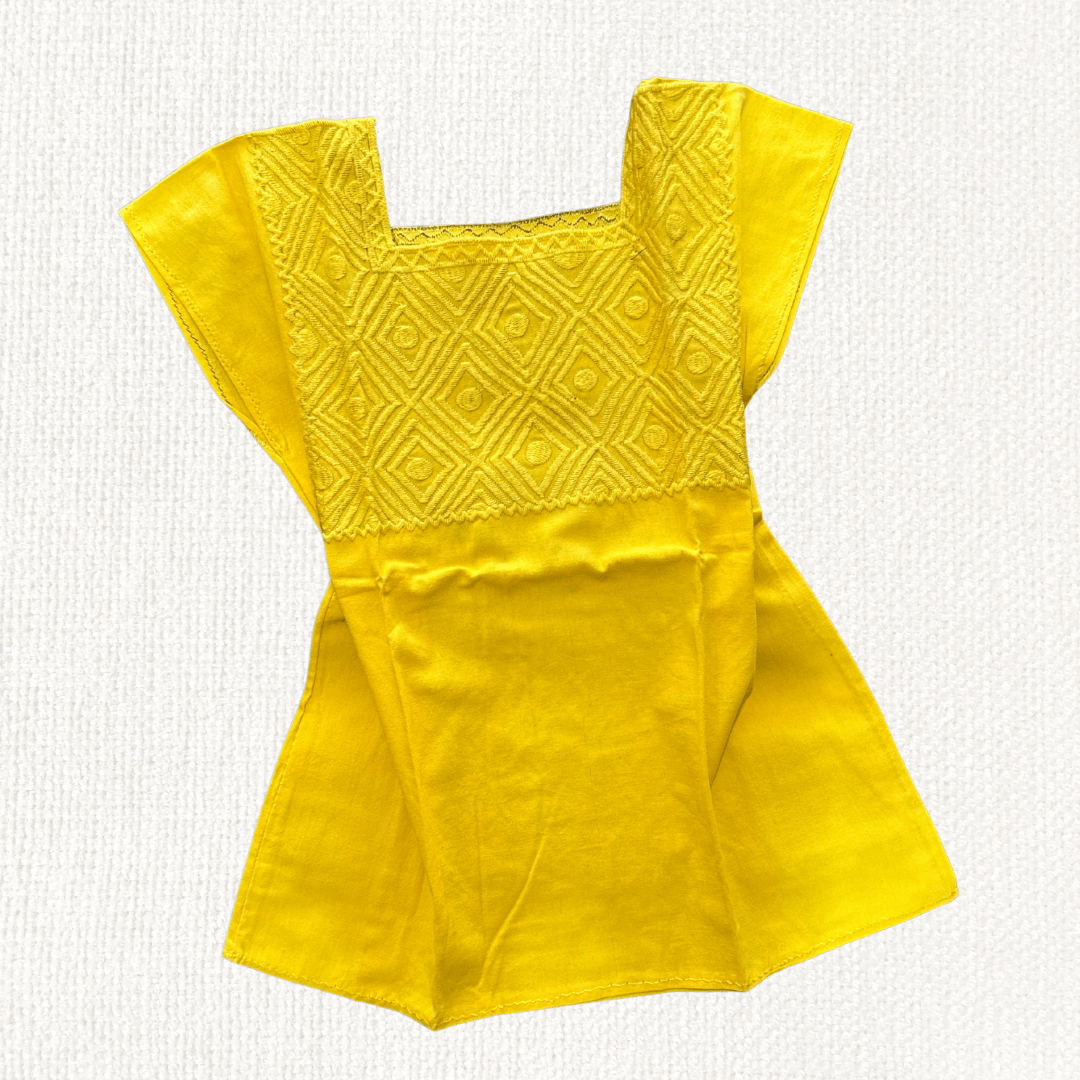 Blusa Rombo Unitono - MÉXICO ARTE Y MODA - Blusa Bordada