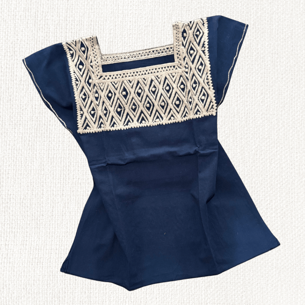 Blusa Rombo Unitono - MÉXICO ARTE Y MODA - Blusa Bordada