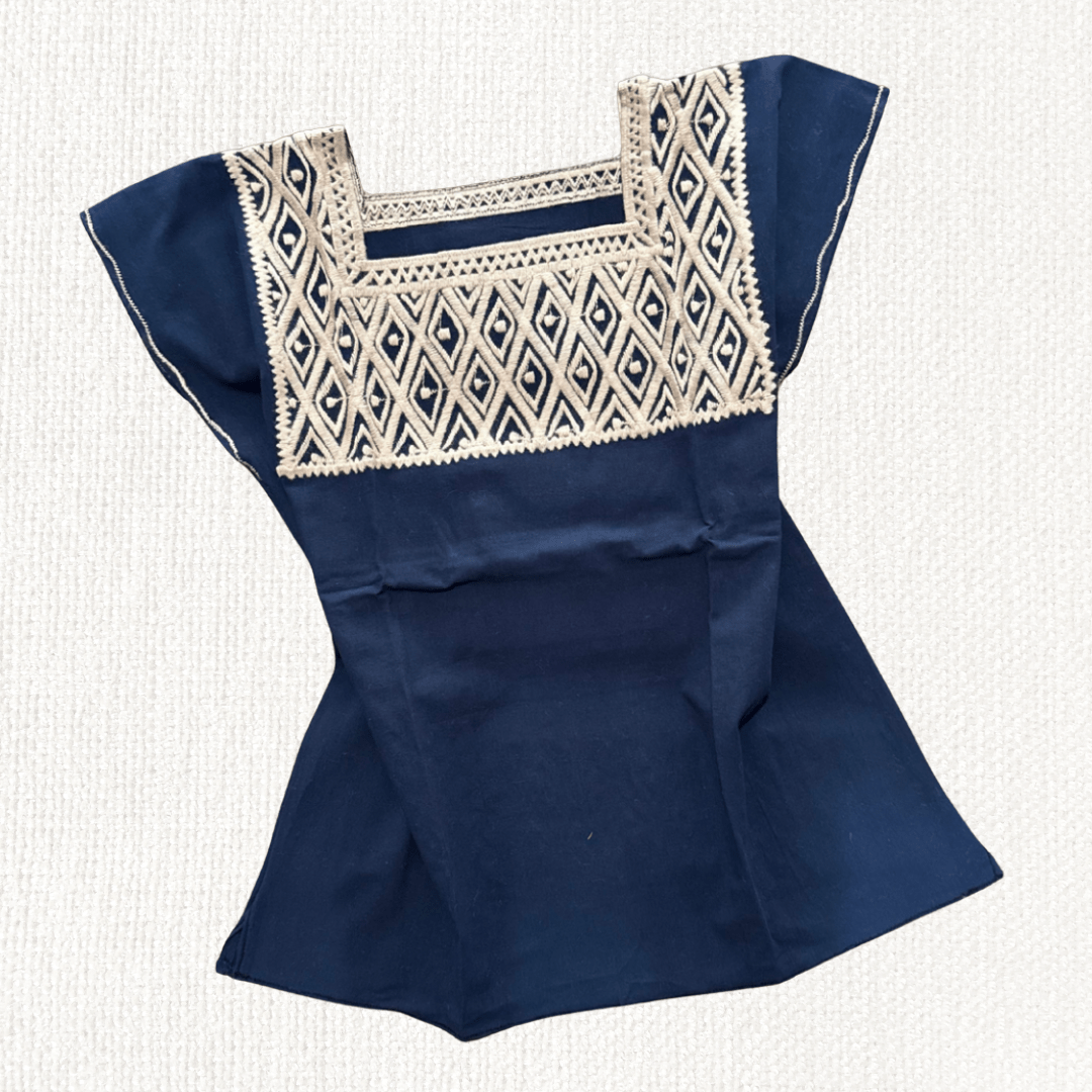 Blusa Rombo Unitono - MÉXICO ARTE Y MODA - Blusa Bordada