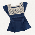 Blusa Rombo Unitono - MÉXICO ARTE Y MODA - Blusa Bordada