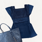 Blusa Rombo Unitono - MÉXICO ARTE Y MODA - Blusa Bordada