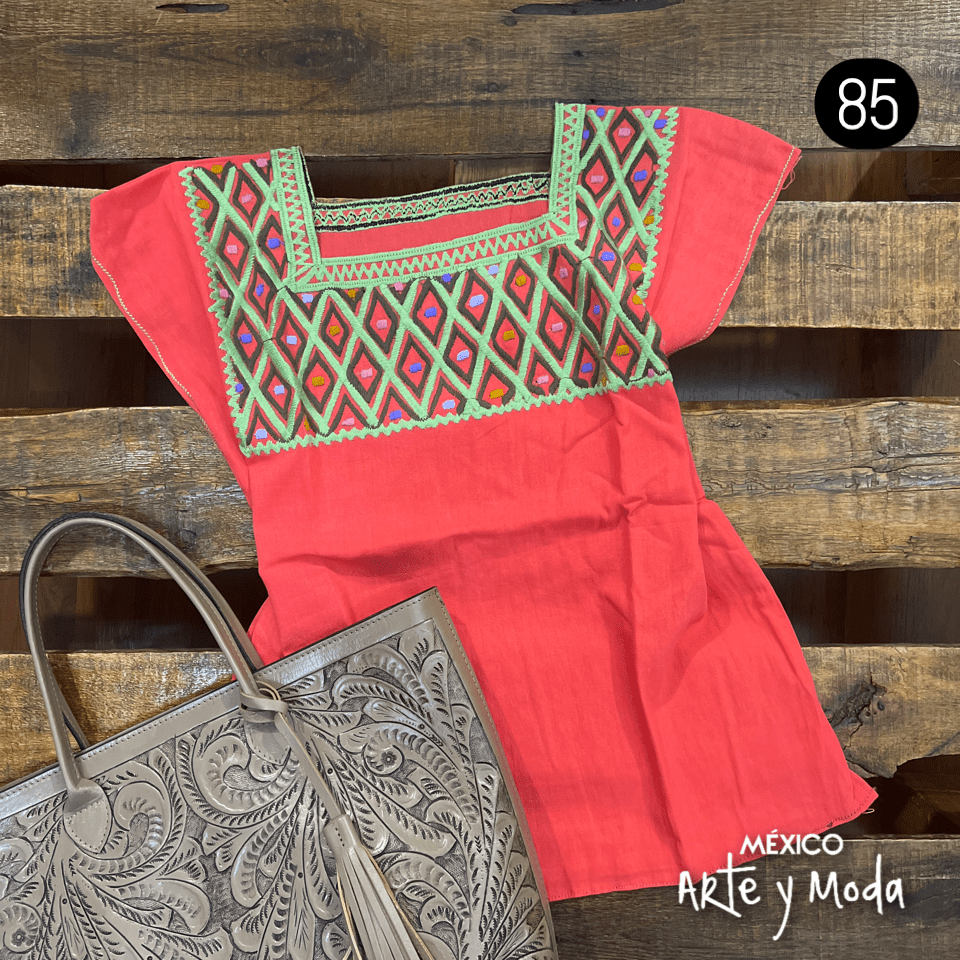 Blusa Rombos - MÉXICO ARTE Y MODA - Blusa Bordada