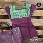 Blusa Rombos - MÉXICO ARTE Y MODA - Blusa Bordada