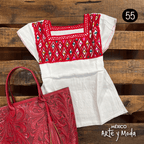 Blusa Rombos - MÉXICO ARTE Y MODA - Blusa Bordada