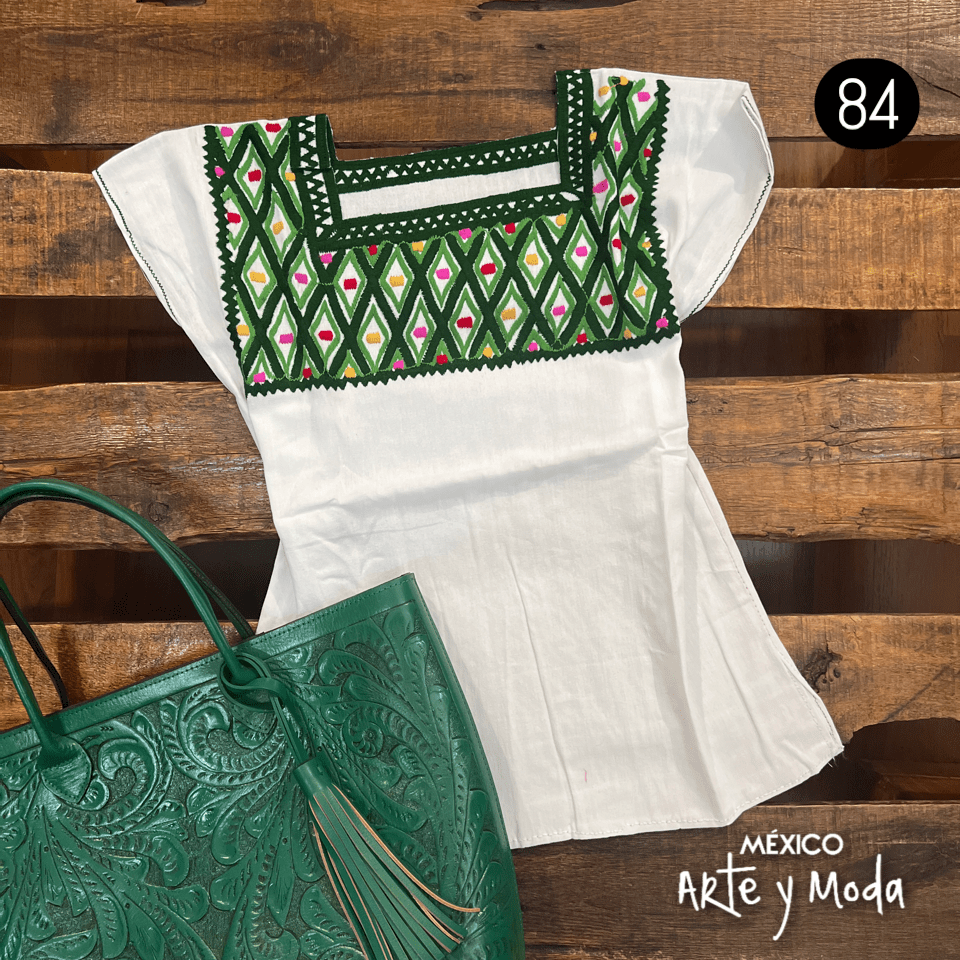 Blusa Rombos - MÉXICO ARTE Y MODA - Blusa Bordada