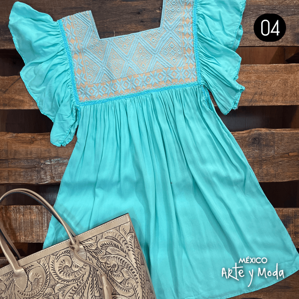 Blusa San Andres Rayon - MÉXICO ARTE Y MODA - Blusa Bordada