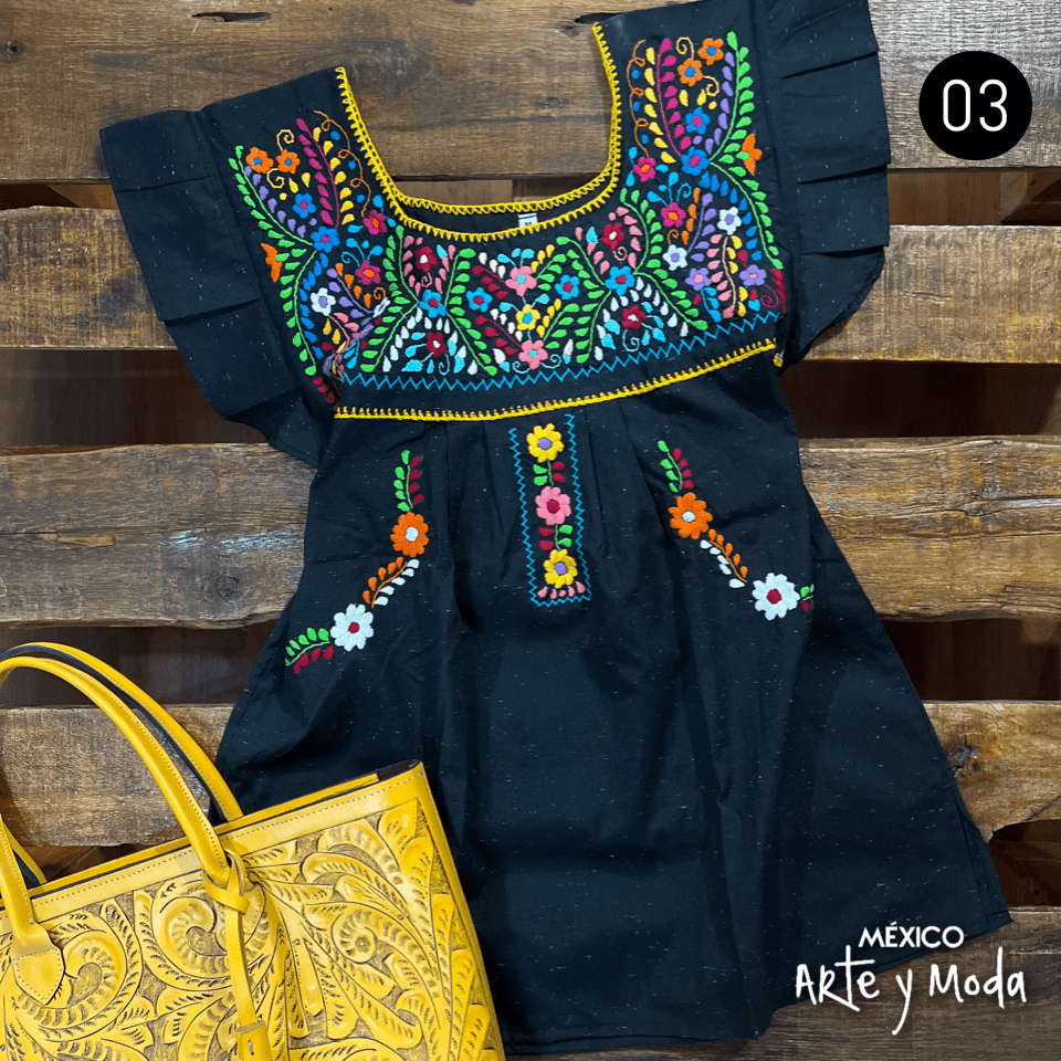 Blusa Tehuacan Moderna - MÉXICO ARTE Y MODA - Blusa Bordada