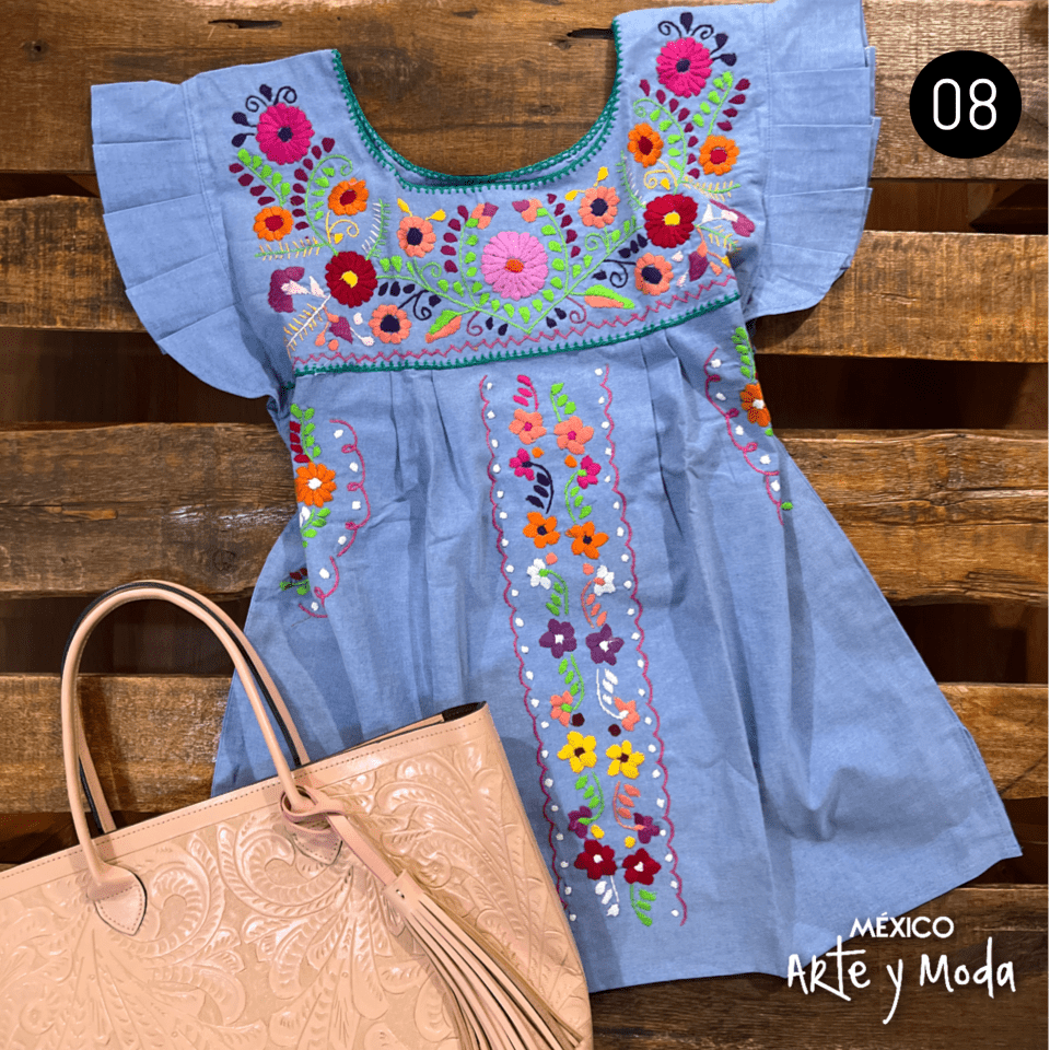 Blusa Tehuacan Moderna - MÉXICO ARTE Y MODA - Blusa Bordada