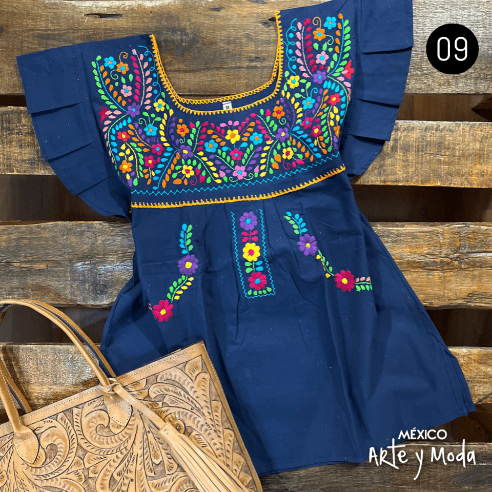 Blusa Tehuacan Moderna - MÉXICO ARTE Y MODA - Blusa Bordada