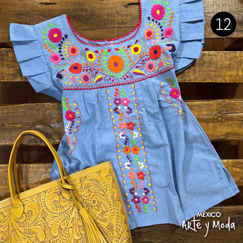 Blusa Tehuacan Moderna - MÉXICO ARTE Y MODA - Blusa Bordada